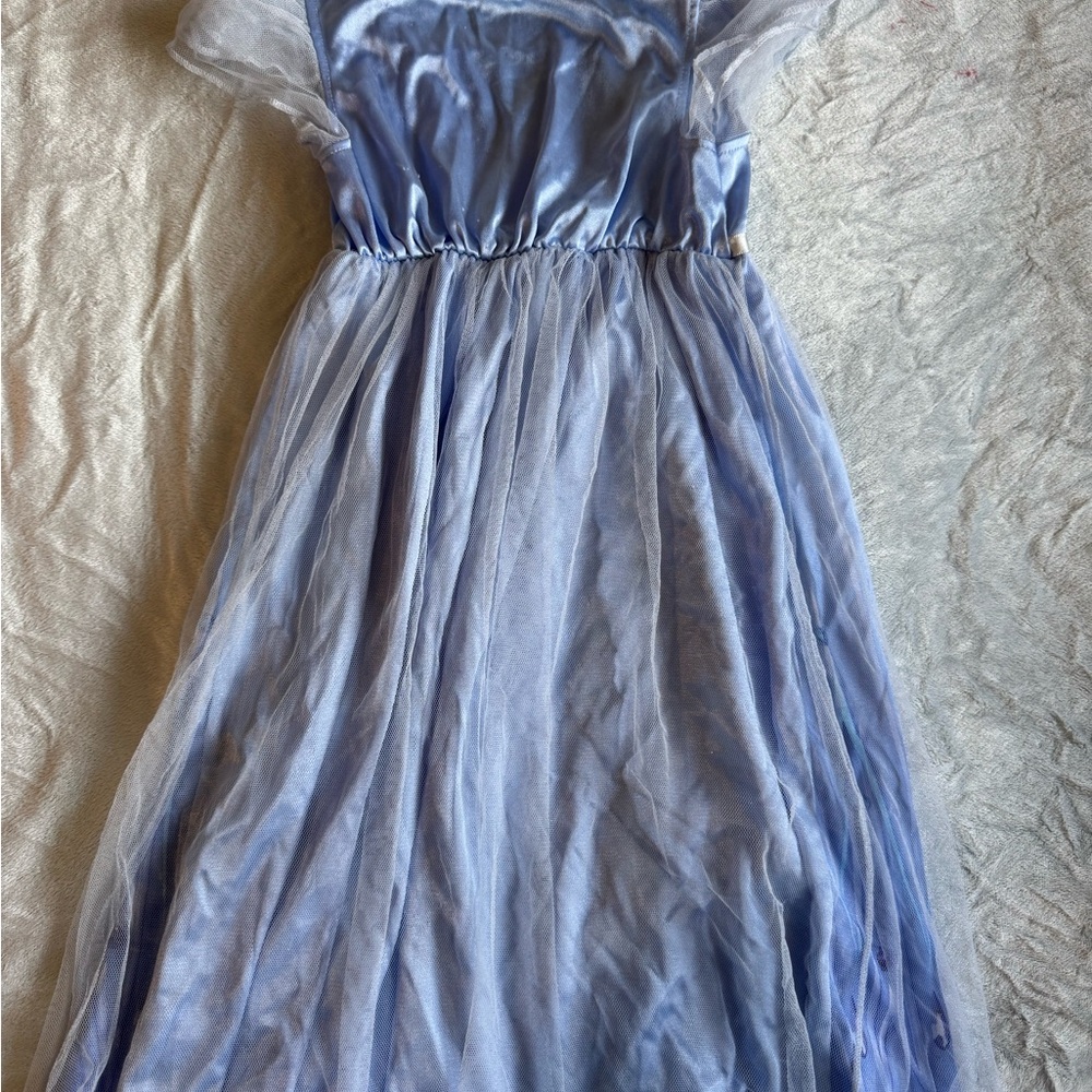 Frozen Disney Light Blue Dress with Character Print - Picture 3 of 4
